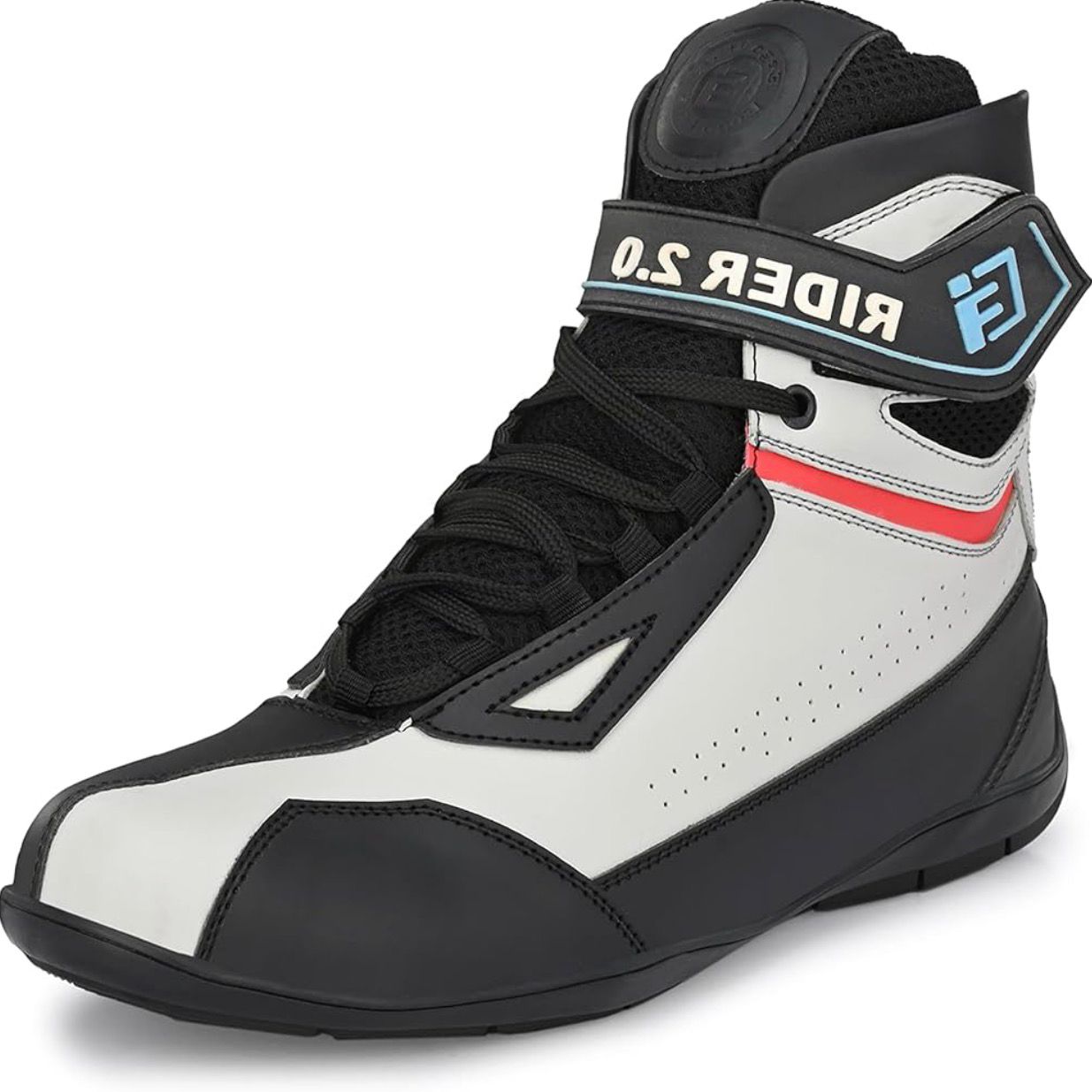 RiderGi Motorcycle Riding Shoes – Waterproof, Anti-Slip, Ankle Protection Sports Boots
