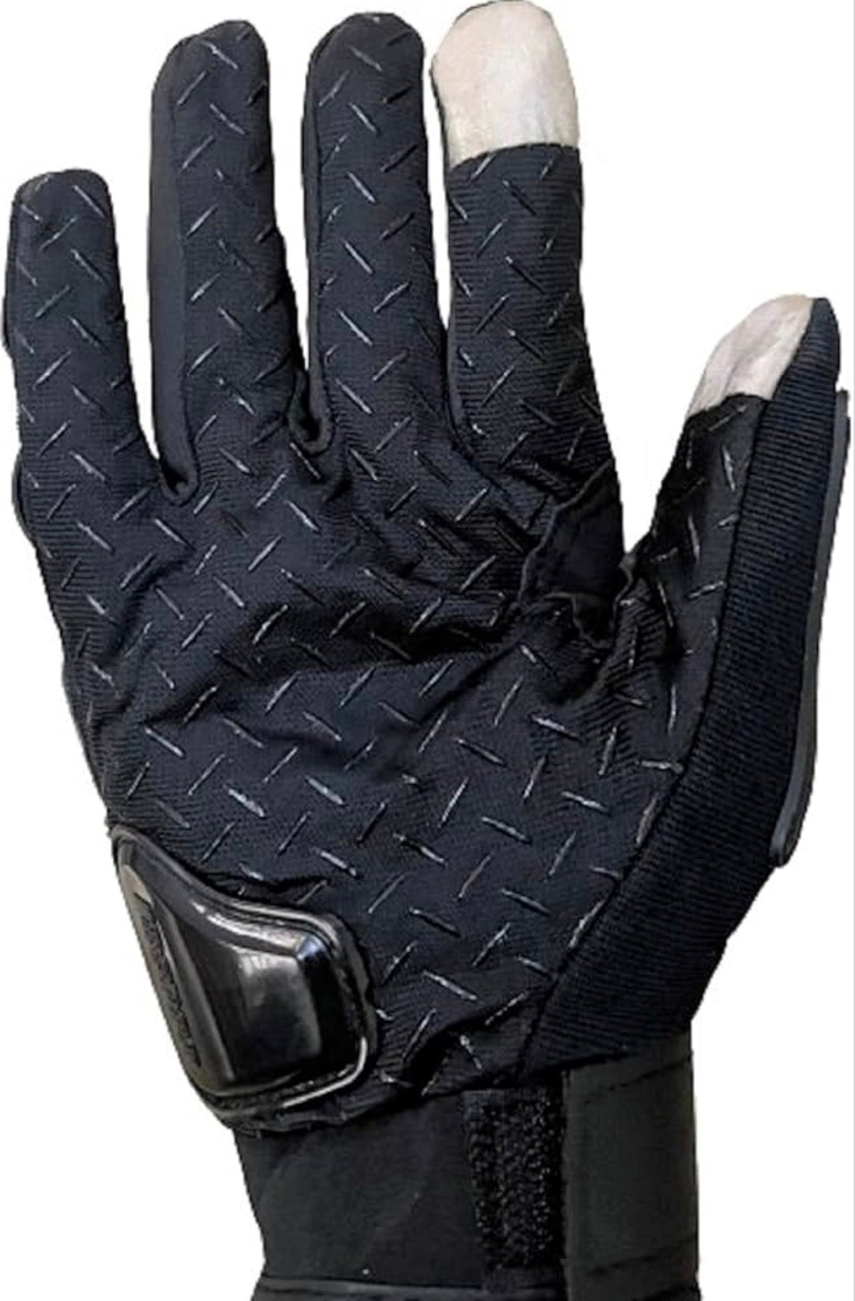BSDDP Motorcycle Riding Gloves – Full Finger Protective Bike Gloves with Metal Knuckle Armor