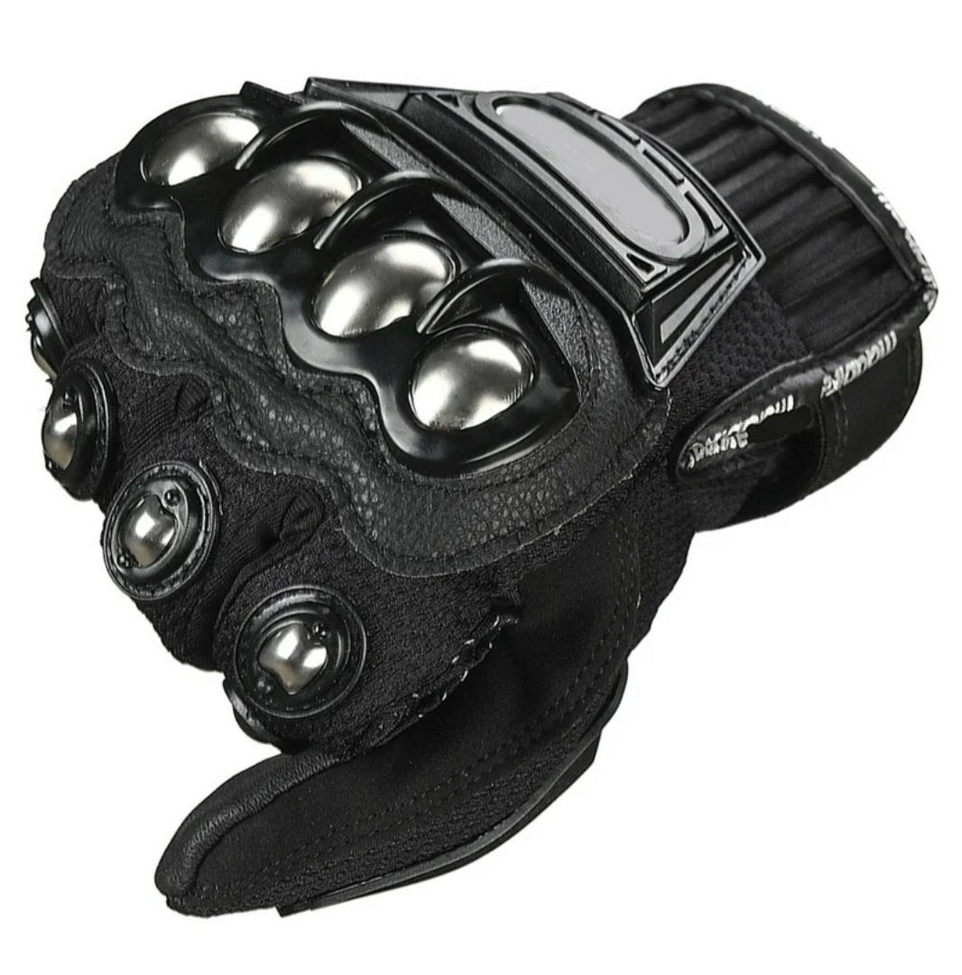 BSDDP Motorcycle Riding Gloves – Full Finger Protective Bike Gloves with Metal Knuckle Armor
