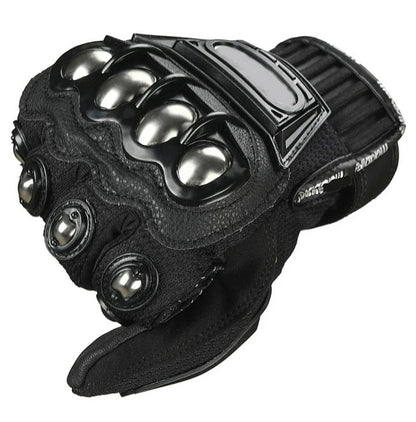 BSDDP Motorcycle Riding Gloves – Full Finger Protective Bike Gloves with Metal Knuckle Armor